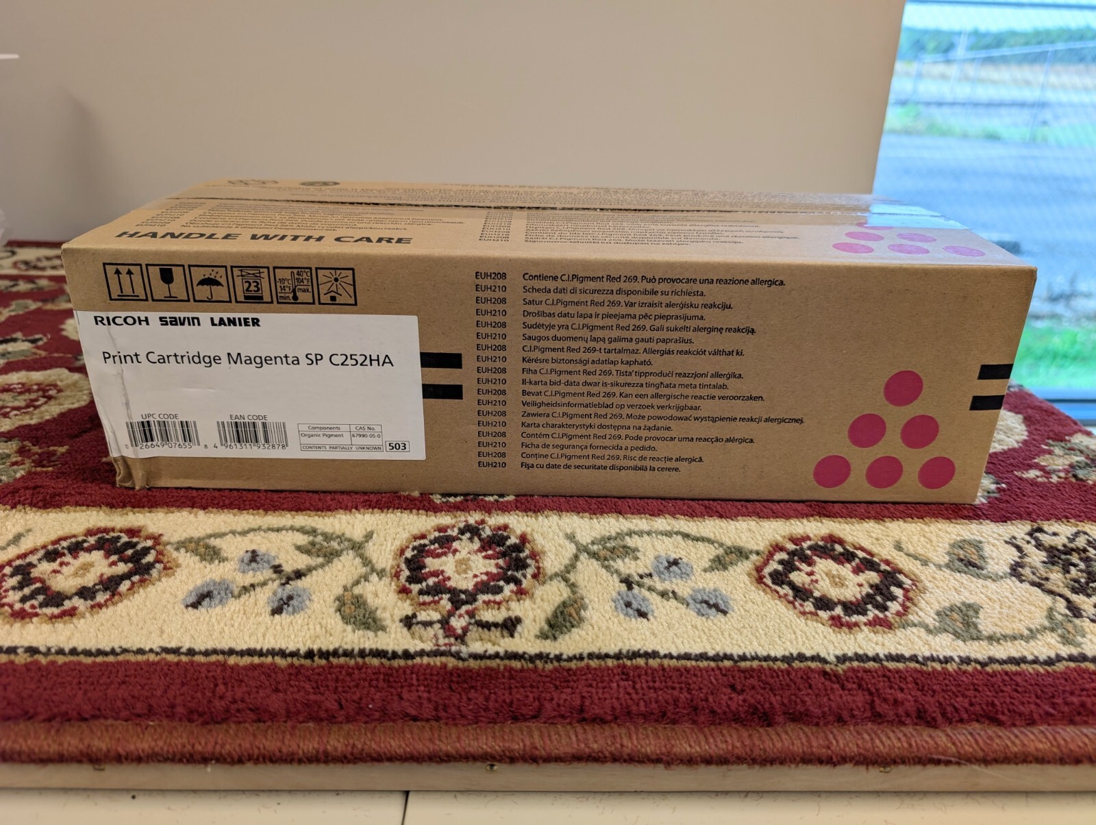 Brand New Genuine RICOH 407655 SP C252HA Magenta Print Cartridge 407655