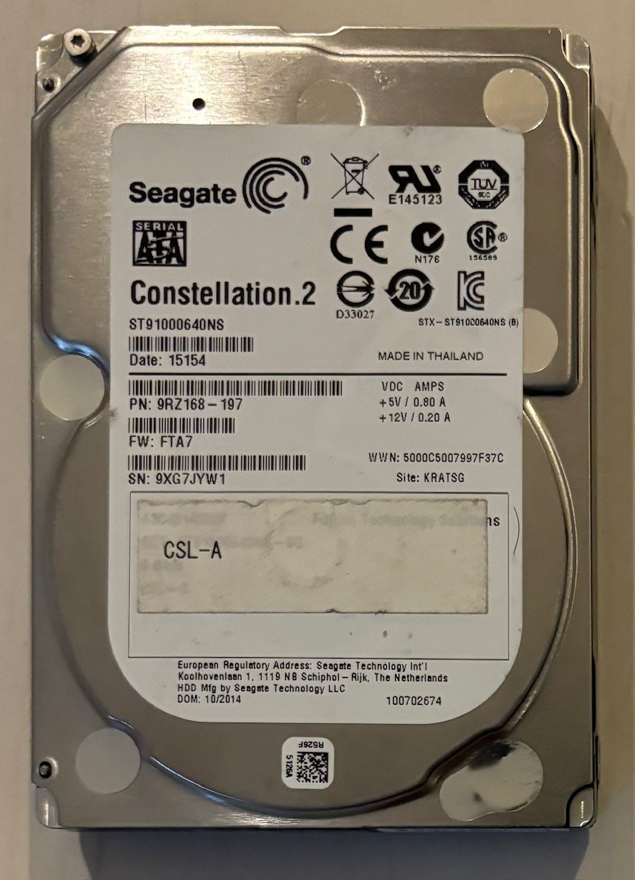 Seagate Constellation.2 1 TB Hard Disk Drive (ST91000640NS) HDD Internal