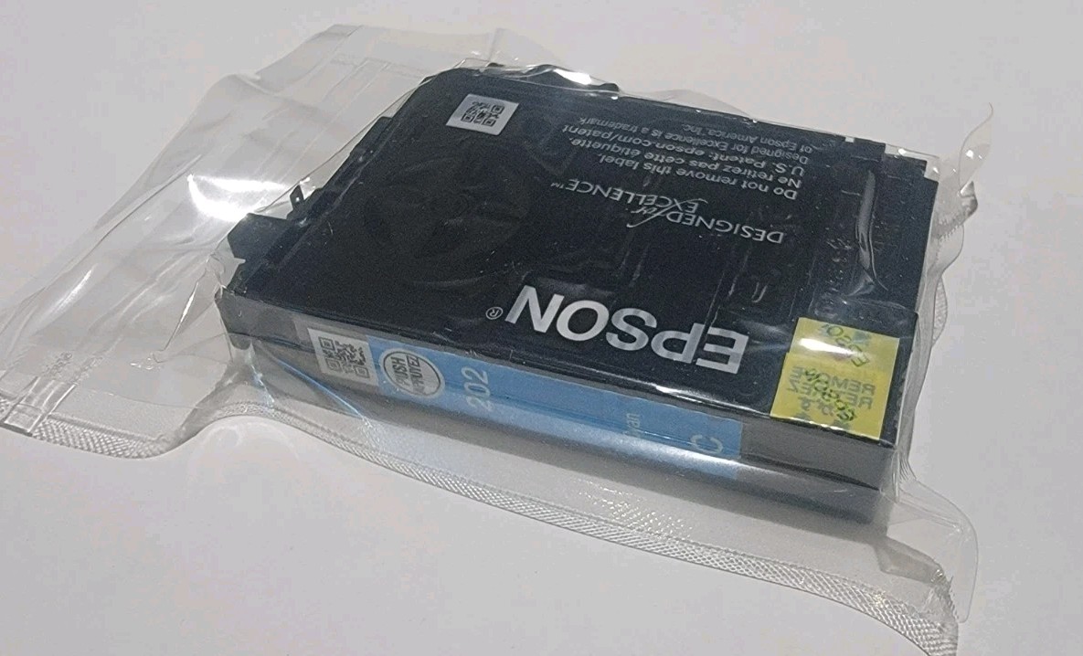 Genuine EPSON 202 Standard Capacity Cyan Blue T202220 NEW SEALED 