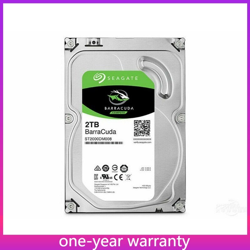  ST2000DM008 Seagate Barracuda 2TB 256 MB Cache SATA 3.5" PC Hard Disk Drive New