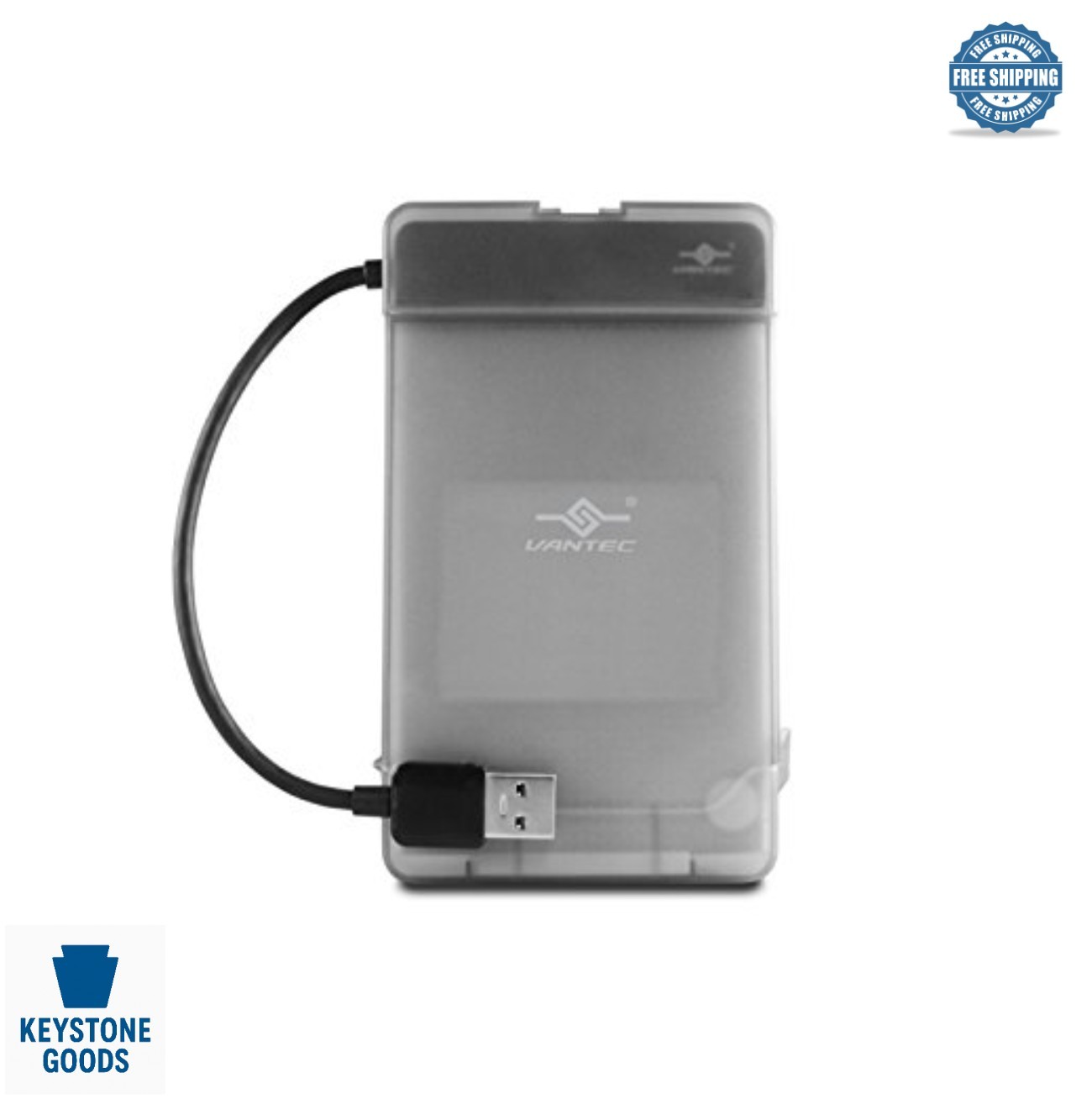 USB 3.1 to SATA III Hard Drive Adapter with Case for 2.5 Inch SSD HDD Desktop