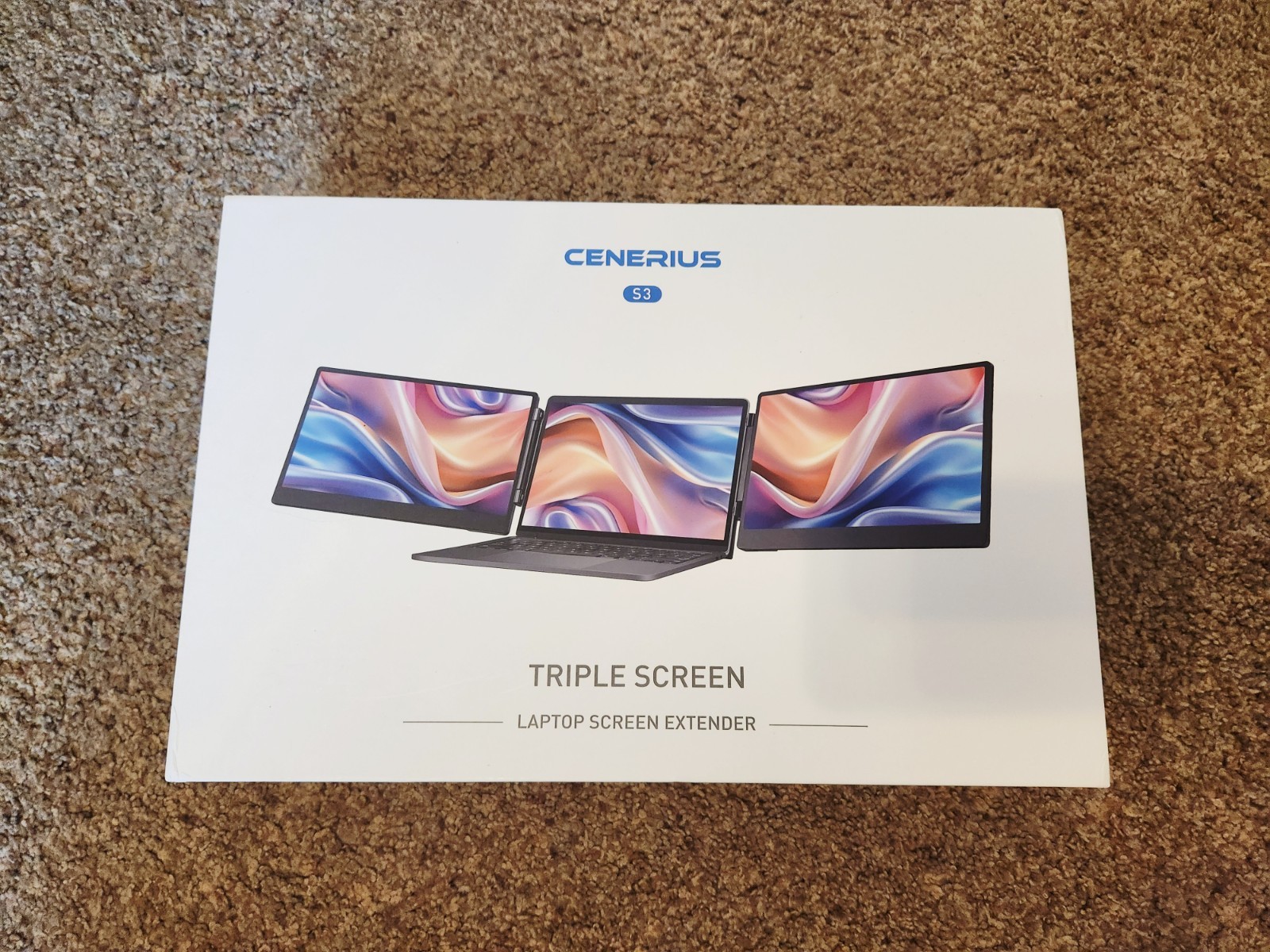 Cenerius S3 14" 1920x1080 60Hz 3ms Triple Screen LCD Laptop Screen Extender