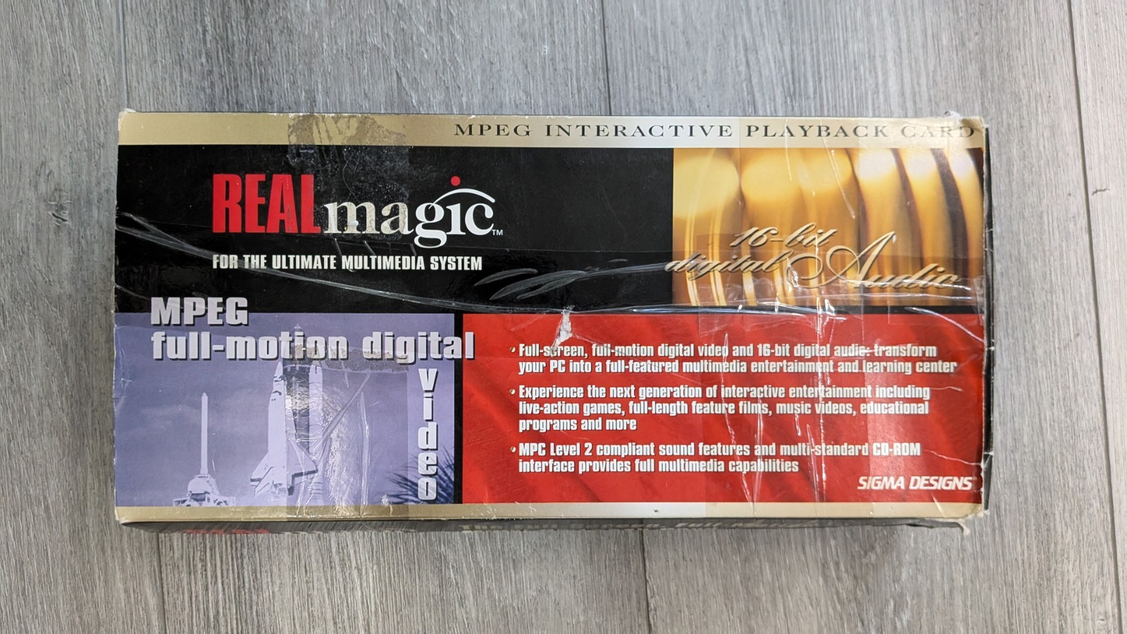 1994 Sigma Designs Realmagic 16-bit MPEG Board w/Dragons Liar - Boxed