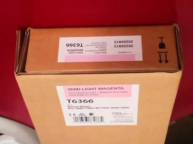 09-2022 Genuine Epson T6366 Vivid Light Magenta 700ml ink 7890/7900/9890/9900