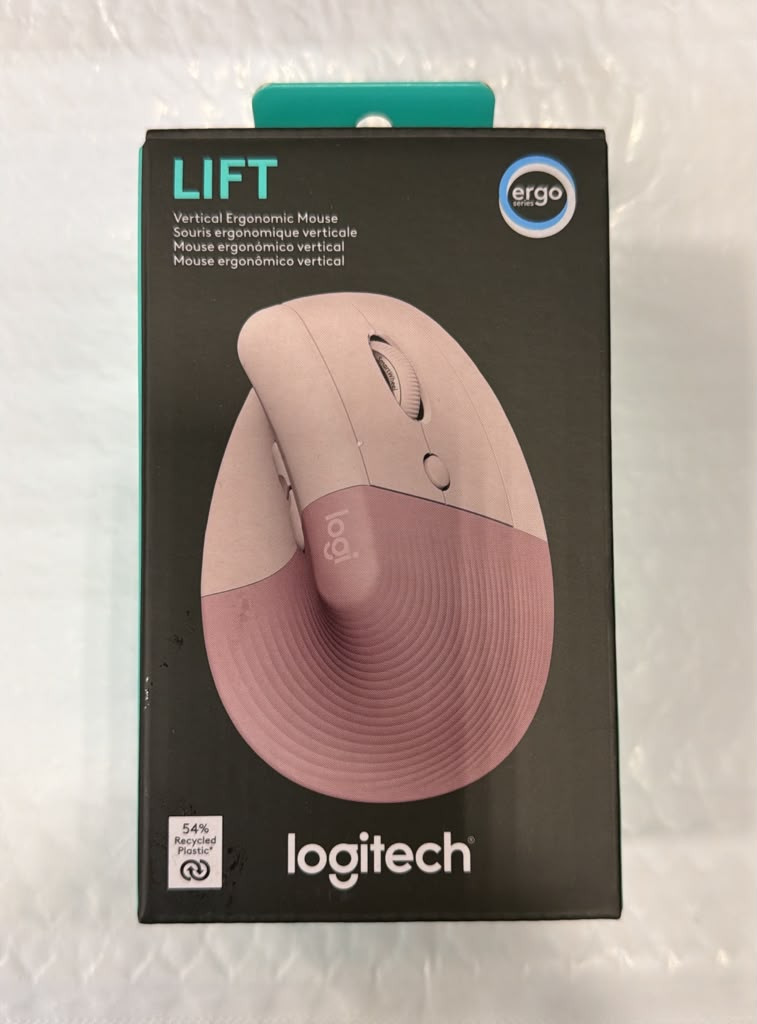 Logitech Lift Wireless Vertical Mouse - Rose