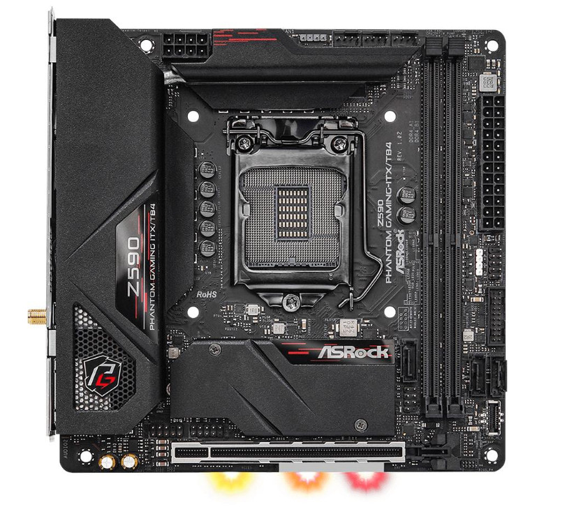 ASRock Z590 Phantom Gaming-ITX TB4 LGA1200 ITX Motherboard 2.5G LAN RGB