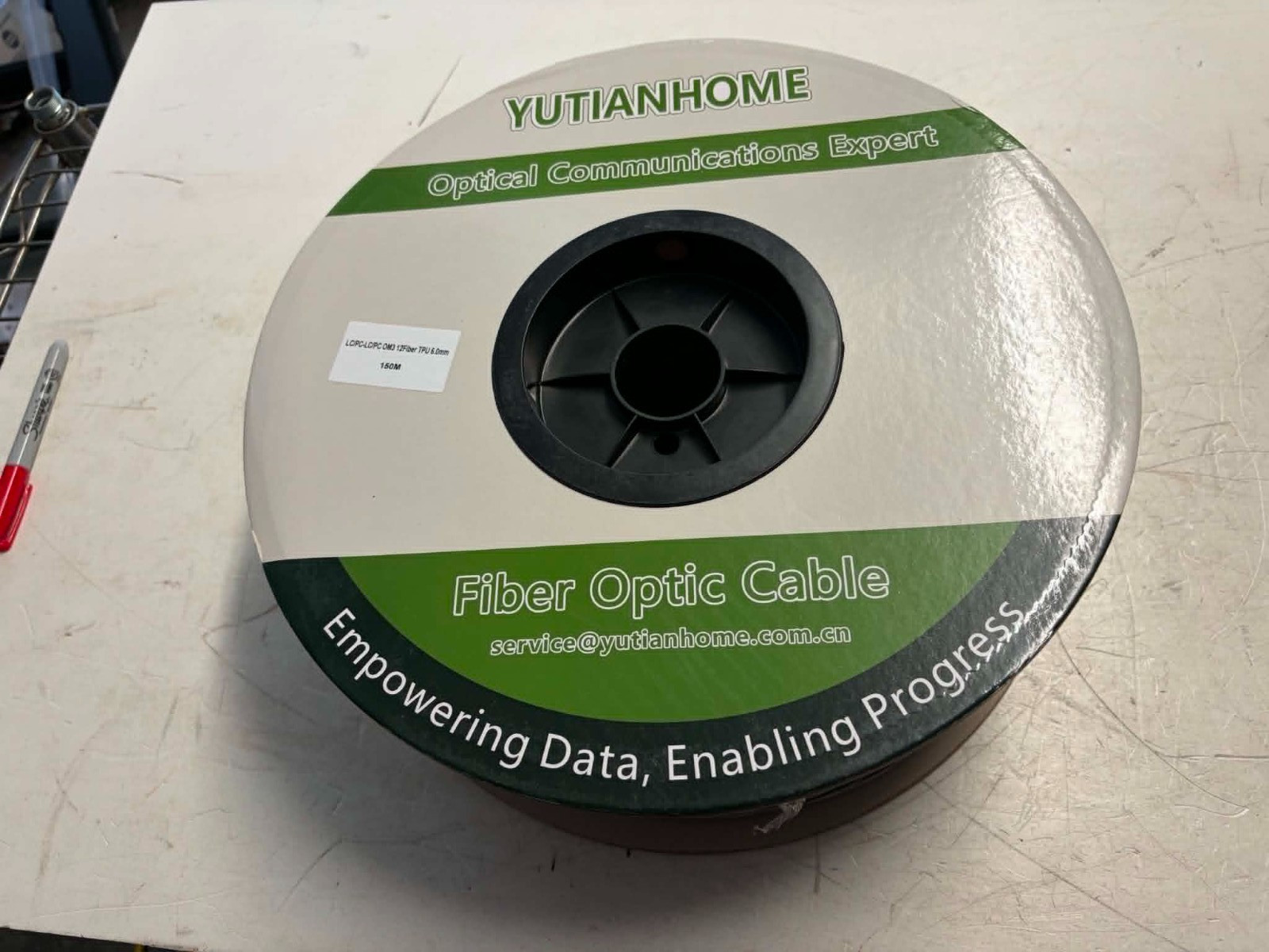 150M 12 Core OM3 Multimode Industrial TPU LC to LC Outdoor Armored Fiber 6mm