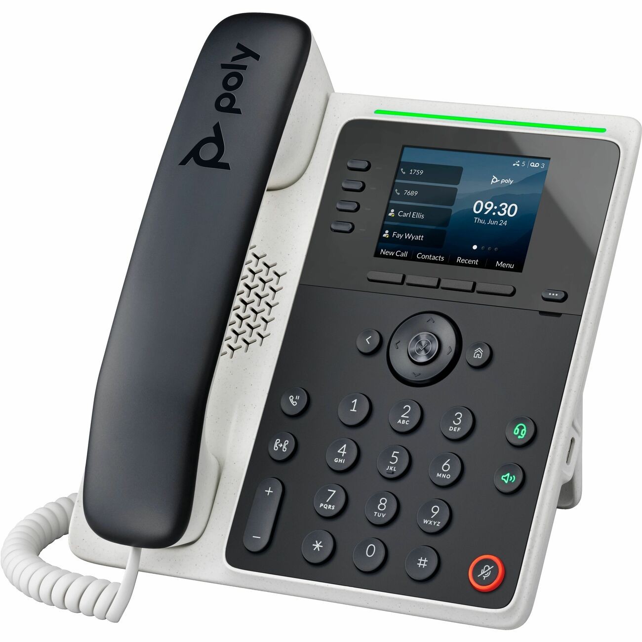 Hewlett Packard 89B50AA#ABA Poly Edge E220 IP Phone Black