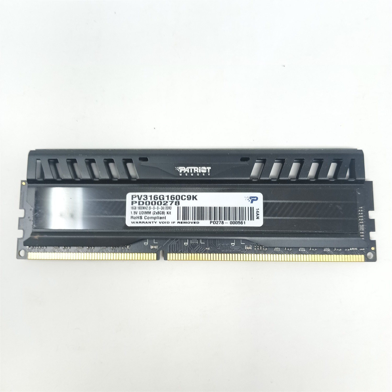 Patriot Viper 3 8GB DDR3 1600MHz PC3-12800 Desktop RAM UDIMM PV316G160C9K
