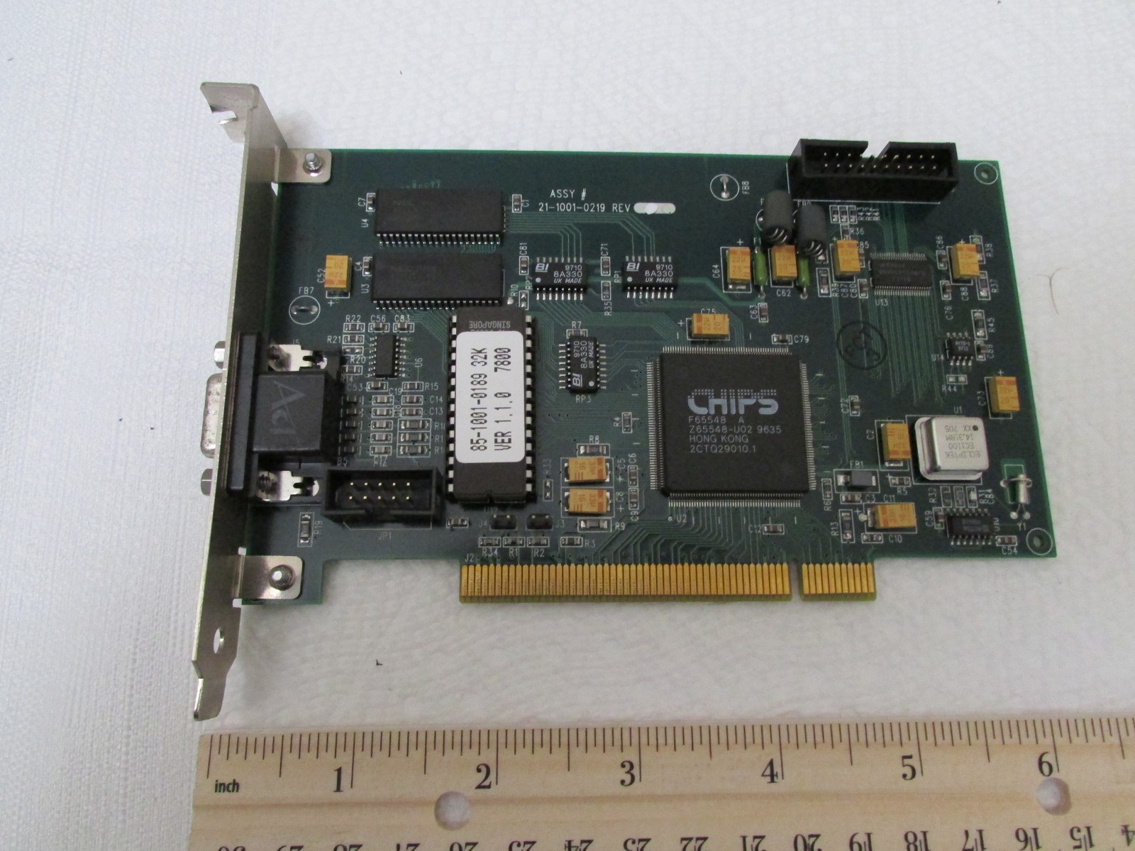 Dolch Computer 21-1001-0219 85-1001-0189 Video Card Ver. 1.1.0
