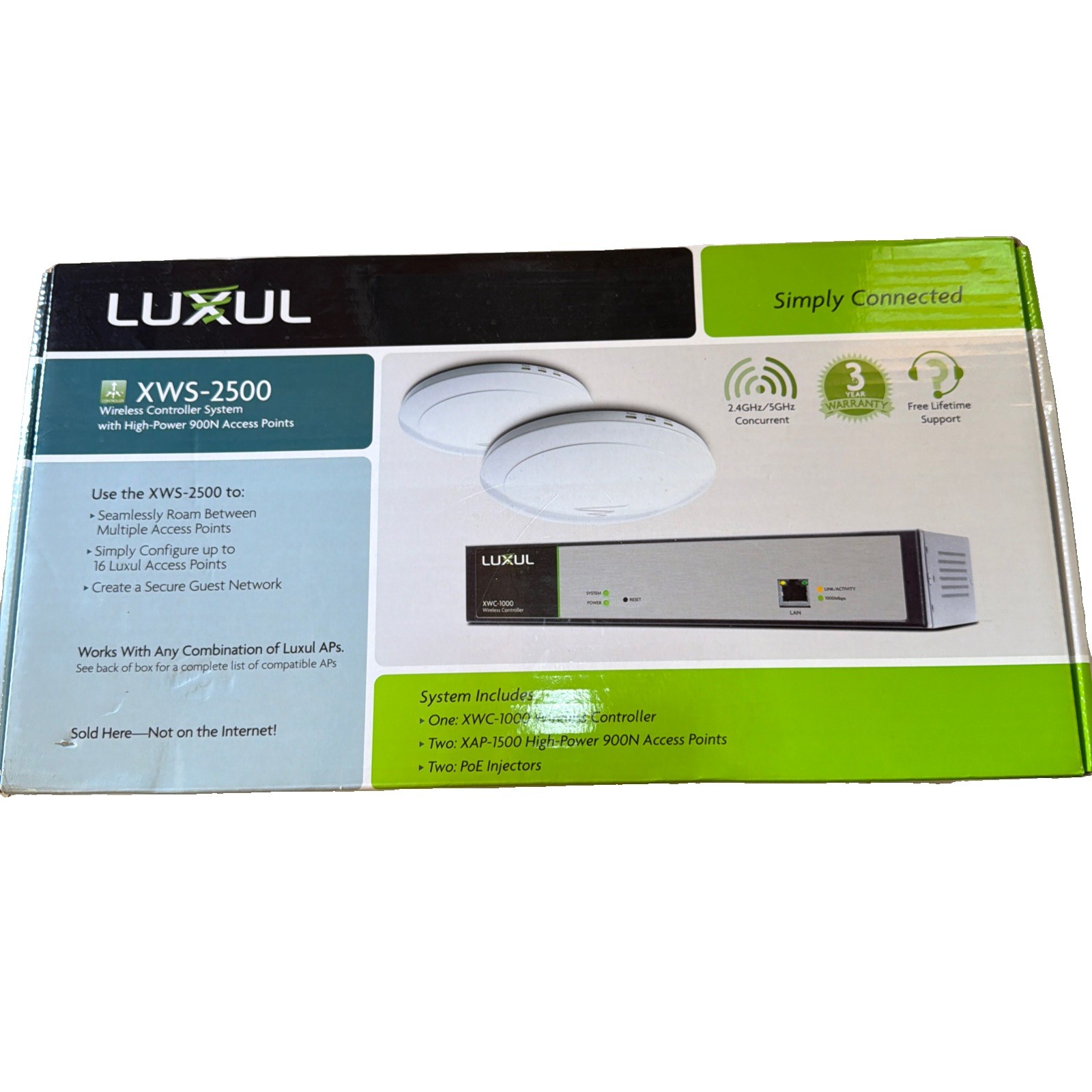 Luxul XWS-2500 Wireless Controller System w/ 2 High-Power 900N Access Points