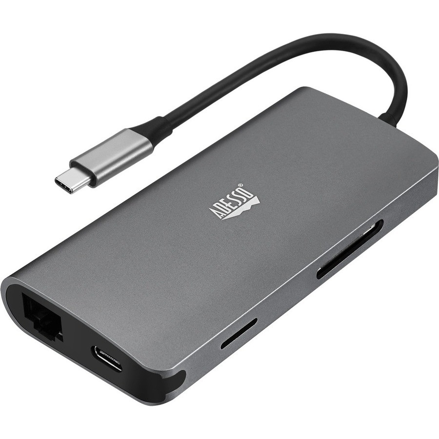 Adesso 8-in-1 USB-C Multi-Port Docking Station TAA Compliant