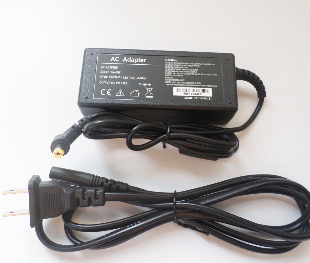 Power Supply Cord For Acer Extensa 4620-4054 5610G 5620-6266 5635Z 4420-5239 65W