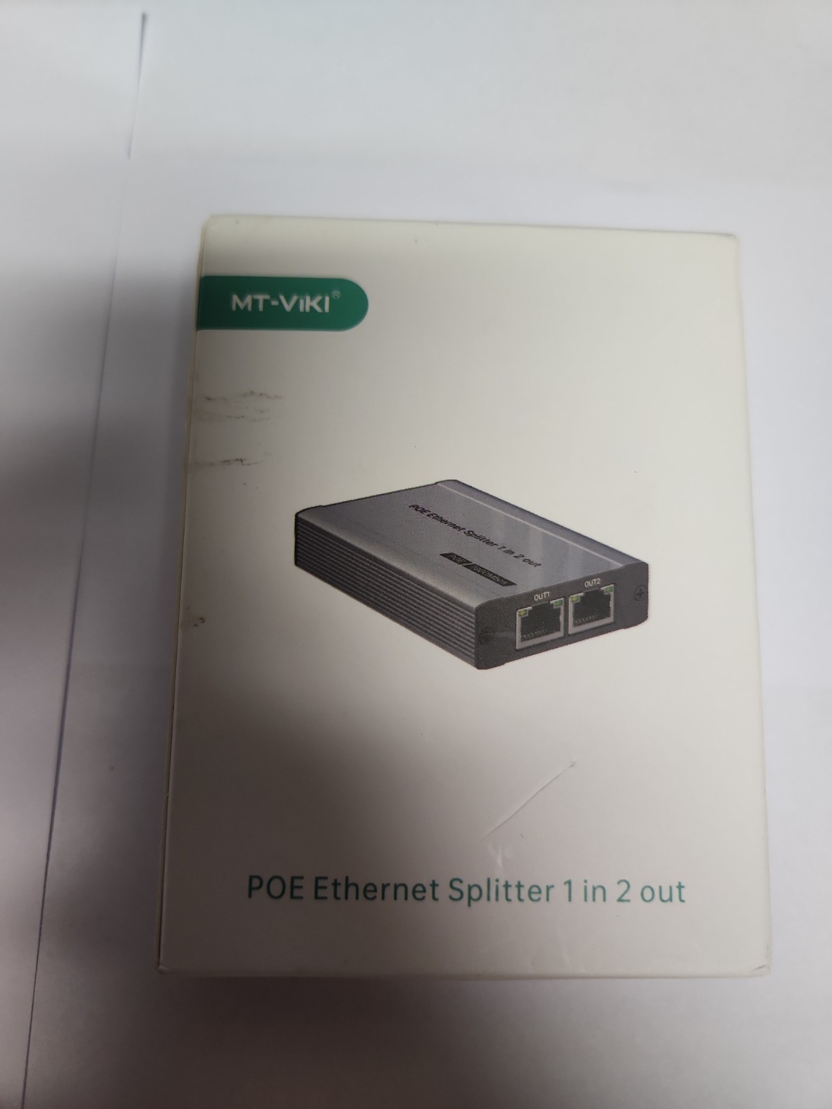 MT-VIKI PoE Gigabit Ethernet Splitter 1 in 2 Out 1000Mbps 802.3at/af 60W 200m