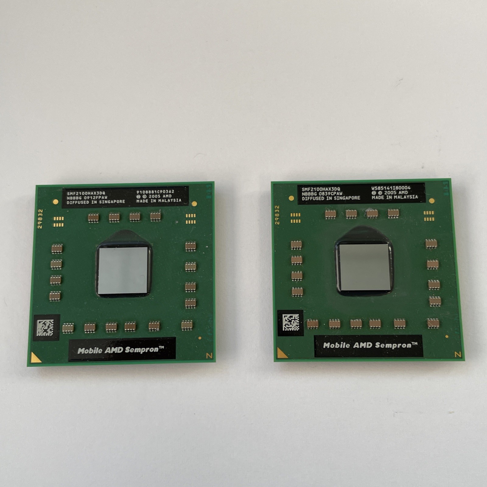 Lot of Two AMD Mobile Sempron 1.8GHz Laptop CPU Processor's
