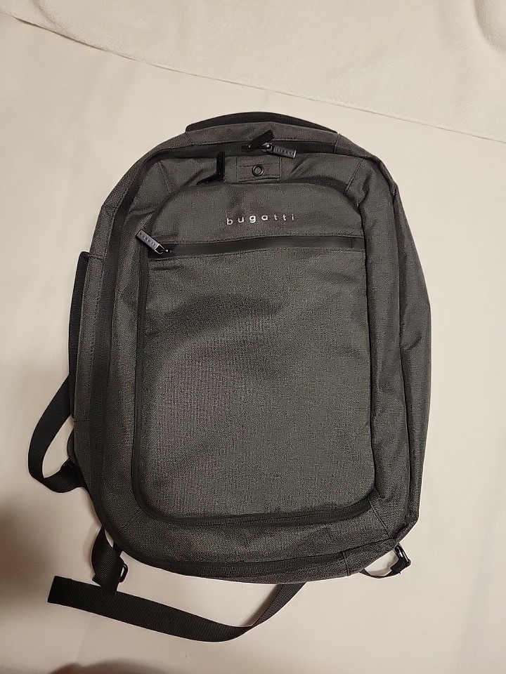 Bugatti Traveler Backpack Fits 15.6" Laptop, with Multiple  Pockets In Gray