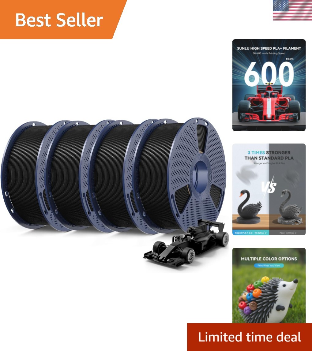 4KG Upgrade PLA+2.0 3D Printer Filament Bundle, PLA Plus 2.0 Filament 1.75mm,...