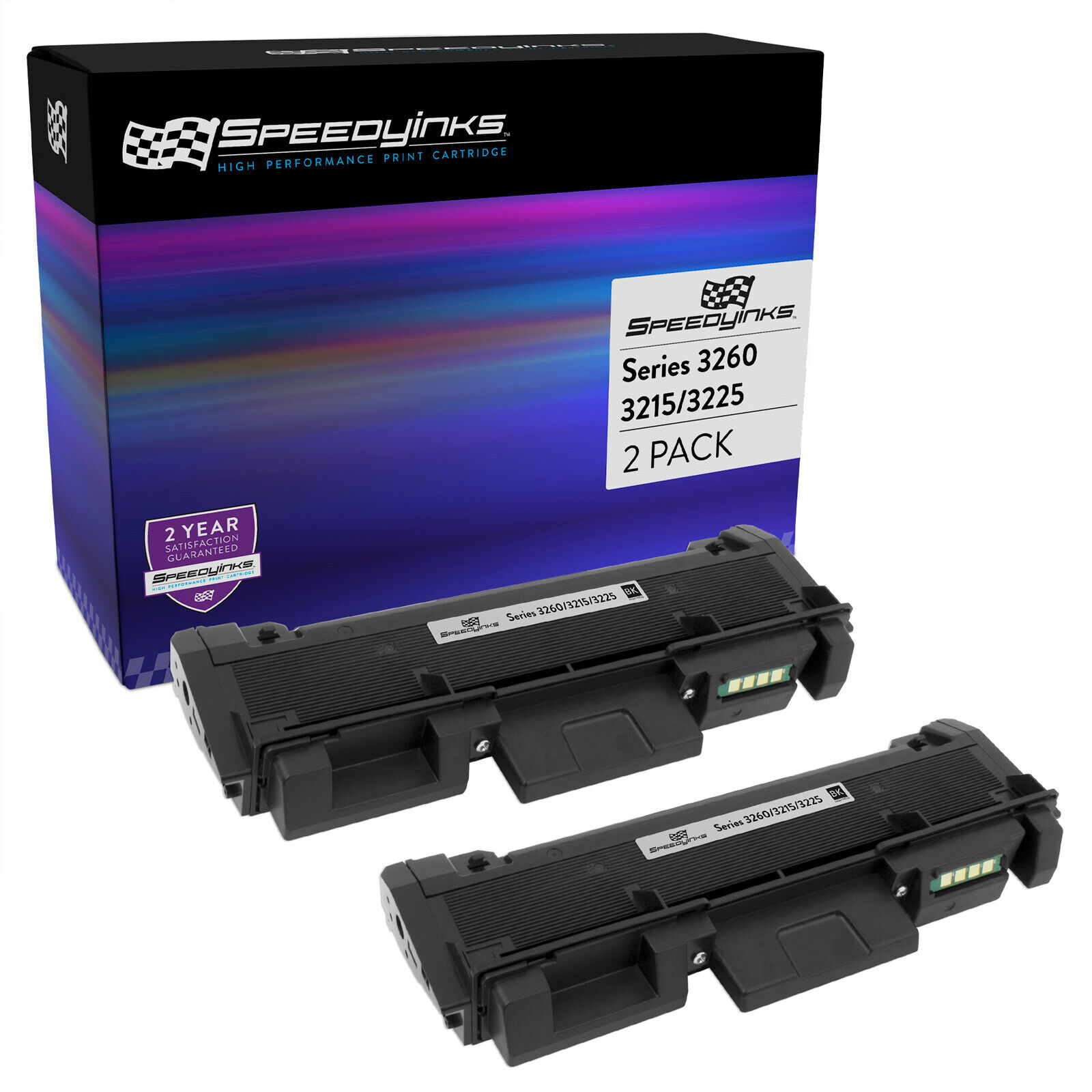 Compatible Toner Replacement for Xerox 106R02777 High Yield (Black, 2-Pack)