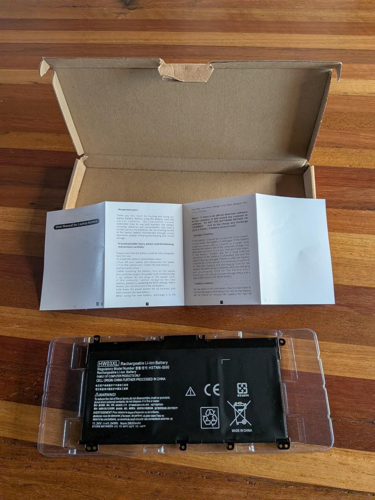 DMKAOLLK 41.04Wh HW03XL L97300-005 Battery Replacement for HP Pavilion