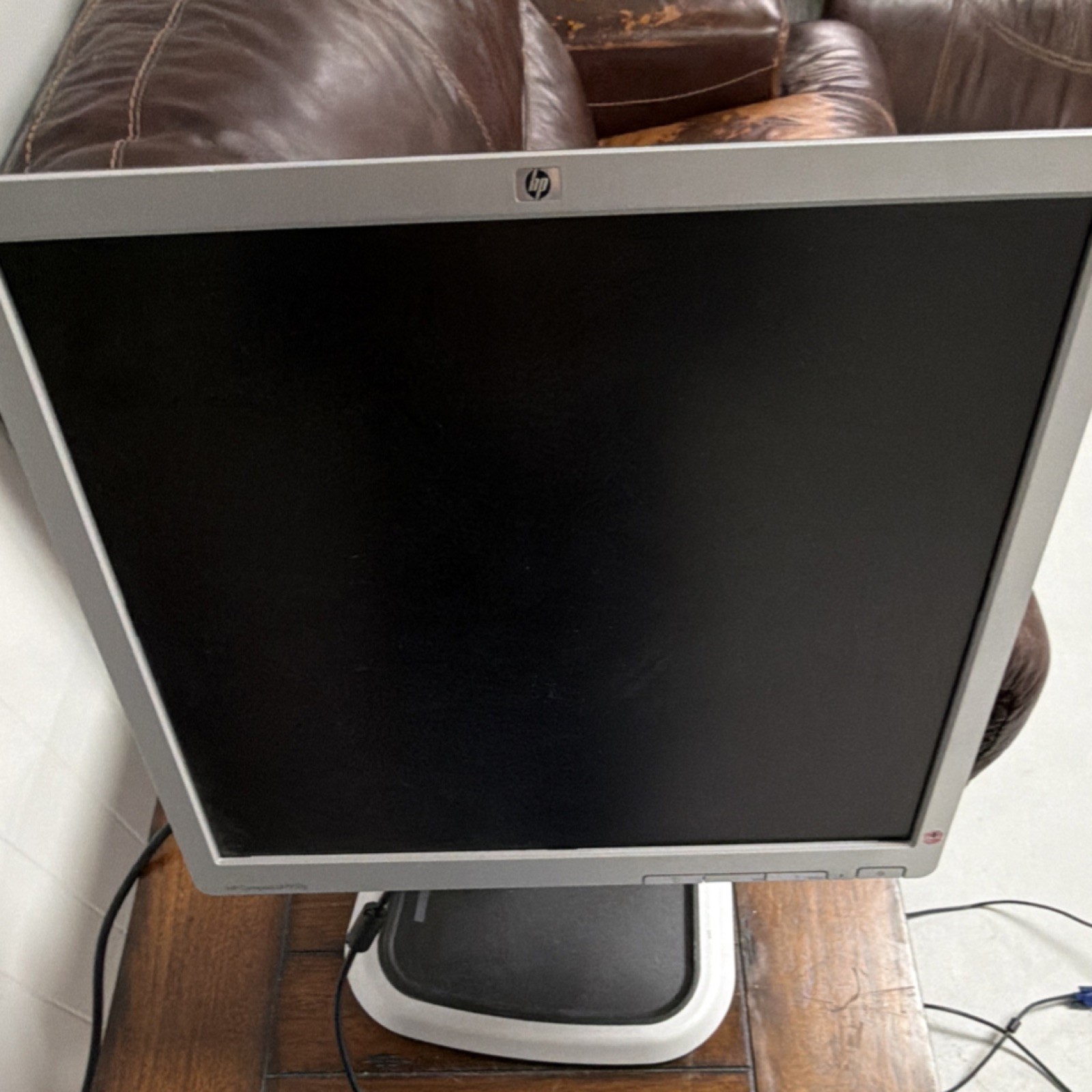 2 HP Compaq LA1951g 19" LCD Monitor 1280x1024 Silver/Black VGA DVI-D