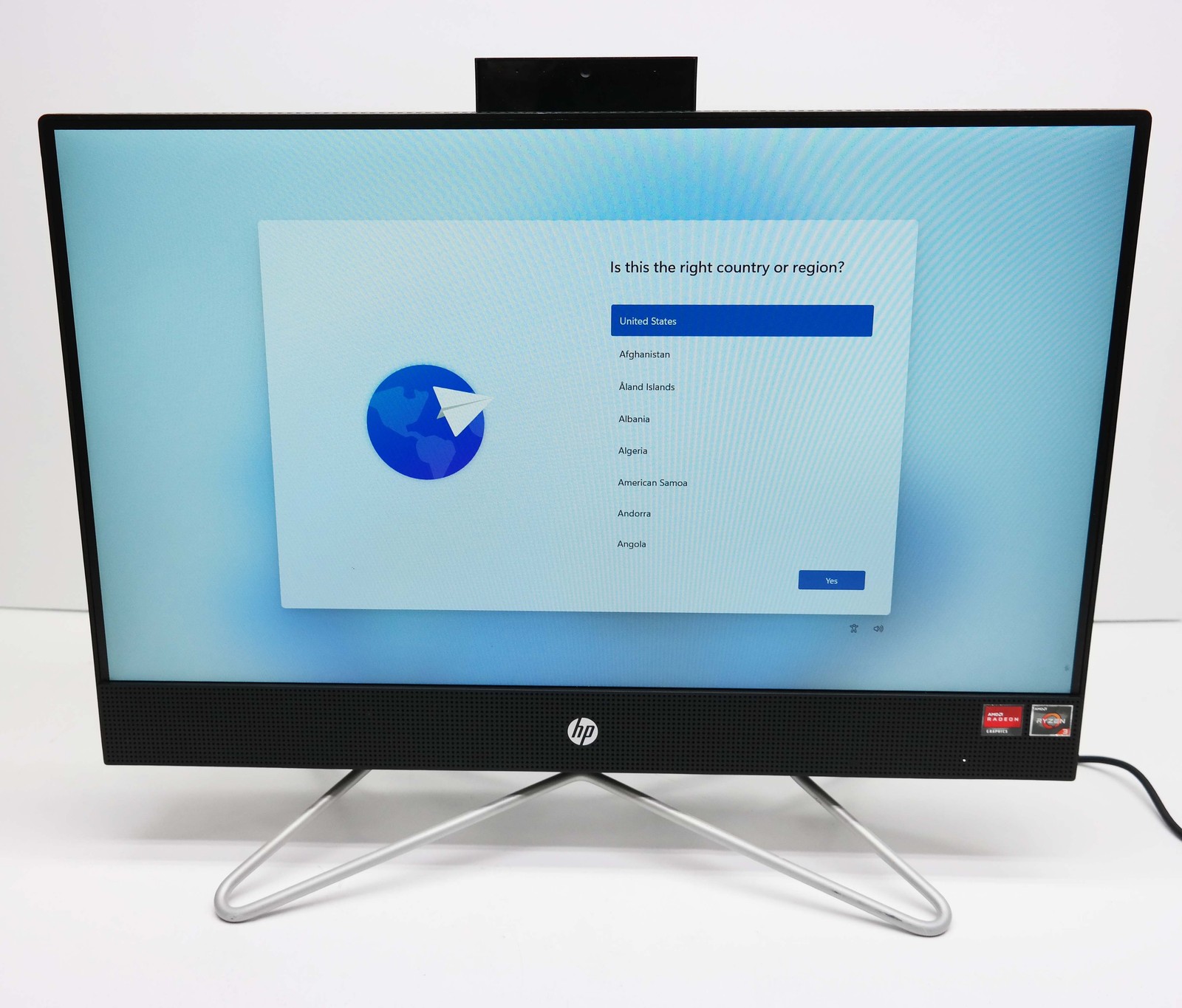 HP 22-DF0023W 21.5" FHD Touch AIO PC Ryzen 3 3250U 8GB 1TB