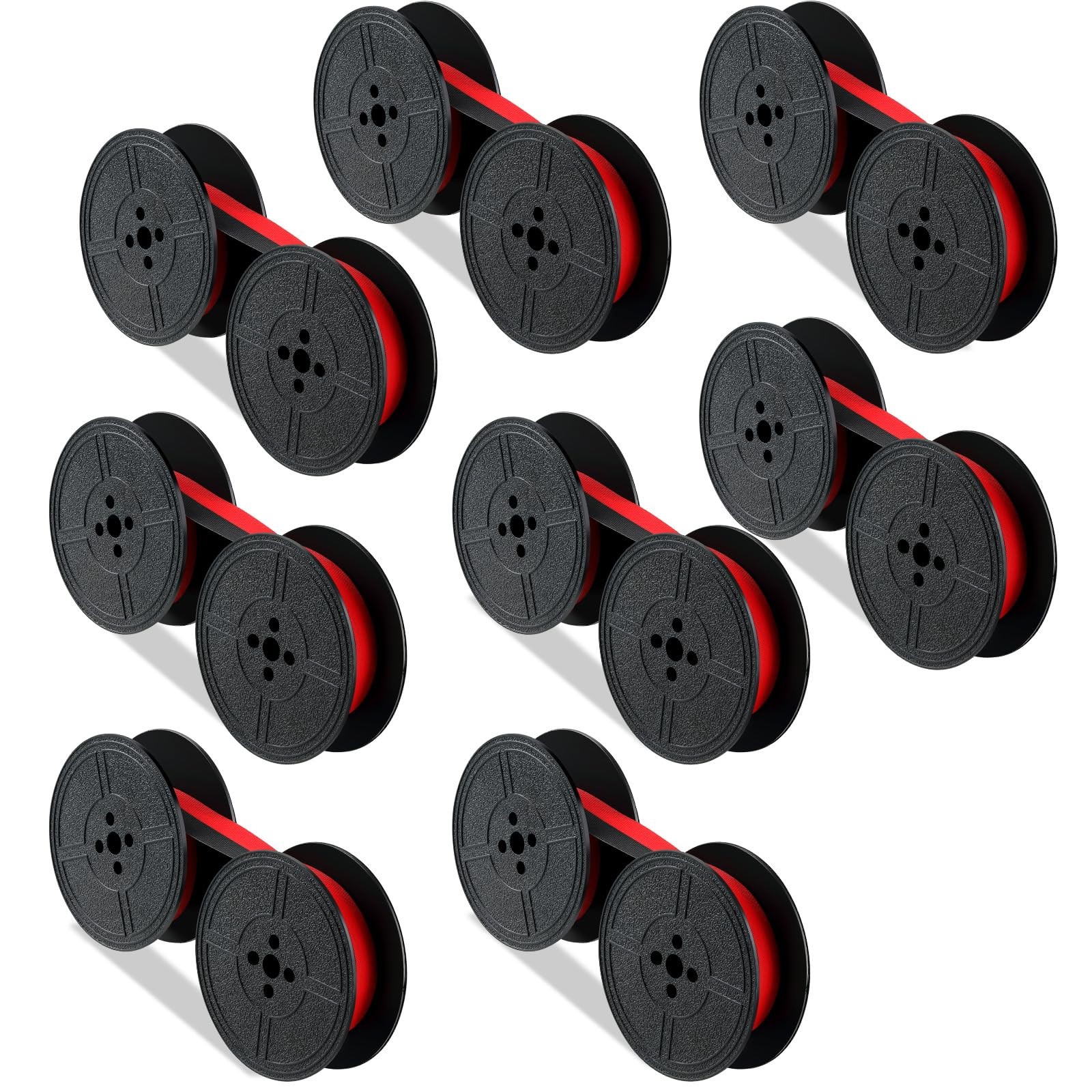 8 Pairs Twin Spool Typewriter Ribbon Red Black Ink Replacement For Most Machines