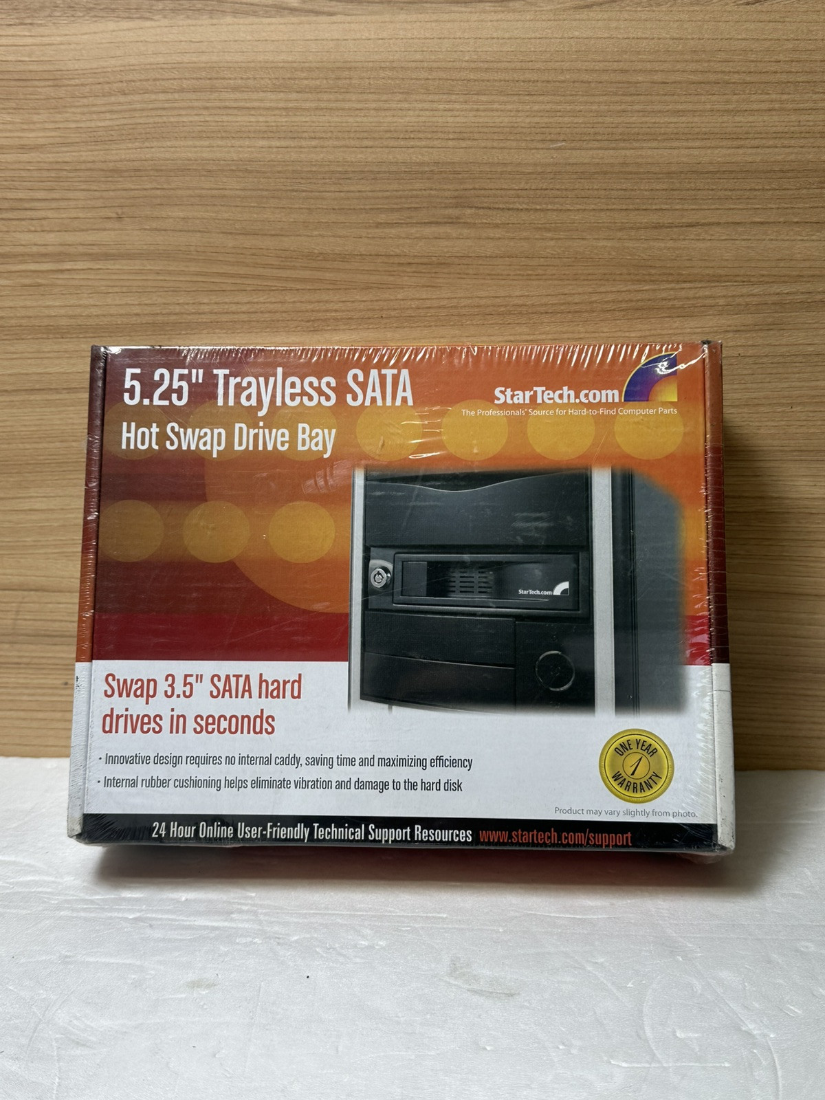STARTECH HSB100SATBK 5.25" TRAYLESS SATA HOT SWAP DRIVE BAY FOR 3.5" HARD DRIVE
