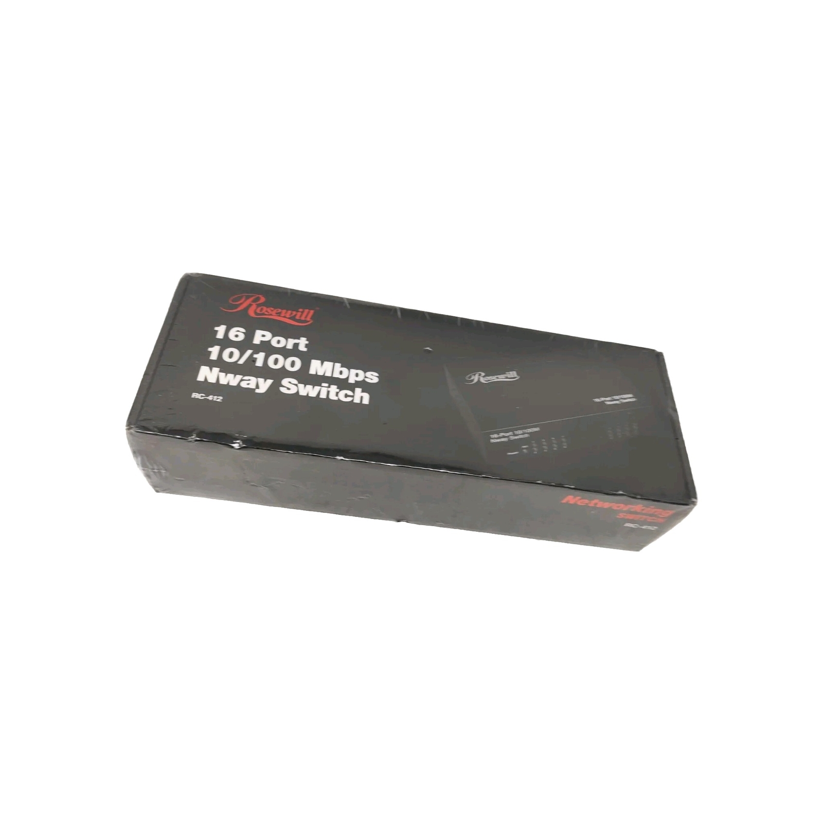 Rosewill RC-412 16 Port 10/100Mbs Nway Switch with damaged box and torn poly wra