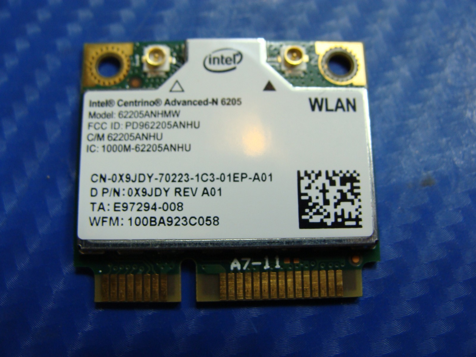 Dell Alienware 14" M14x R1 Genuine Wireless Wifi Card X9JDY 62205ANHMW GLP*