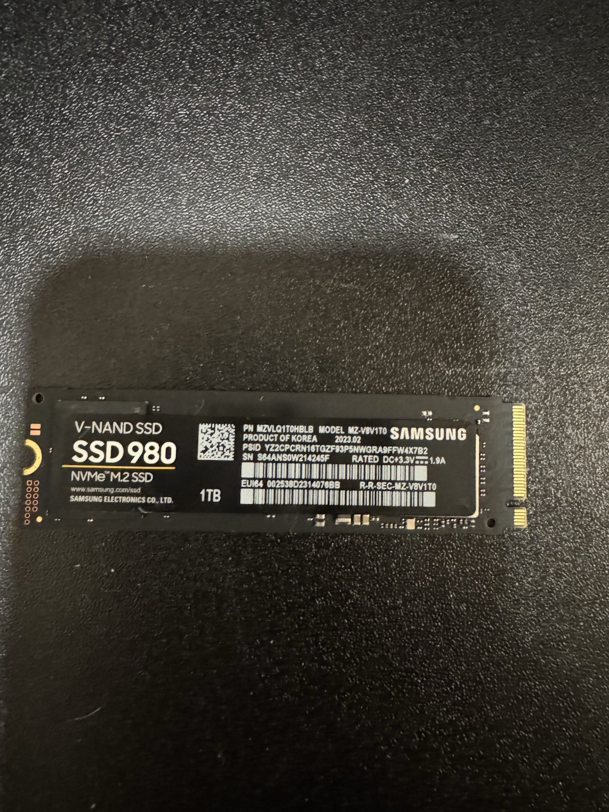 Samsung 980 1TB SSD