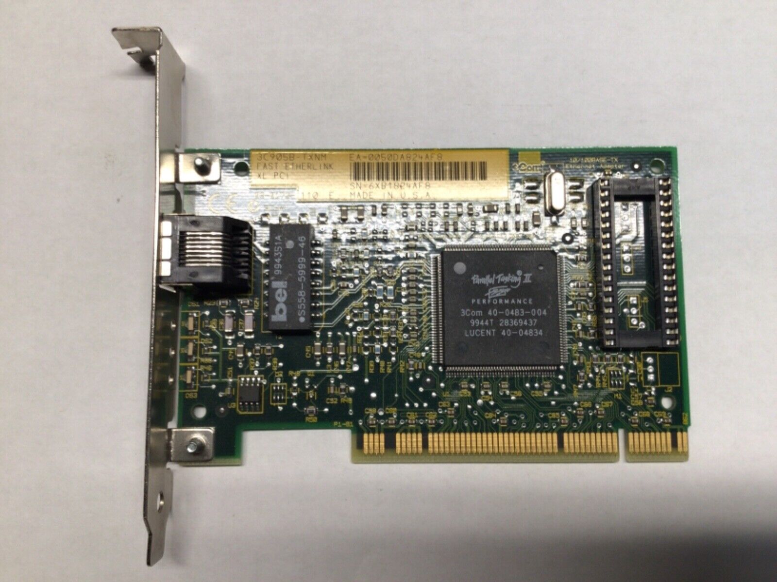 Ethernet Network Card10/100 RJ45, 3COM 3C905B-TXNM Fast EtherLink XL PCI
