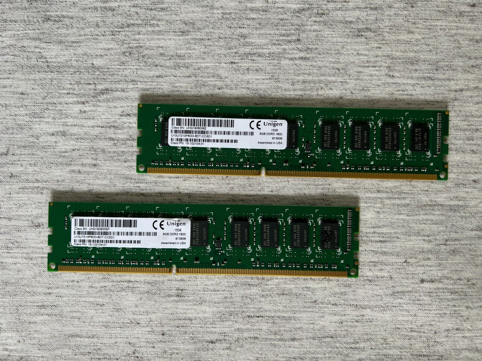 Genuine Cisco MEM-4300-4GU16G (2x8GB) 16GB Memory for 4300 series 15-102104-01