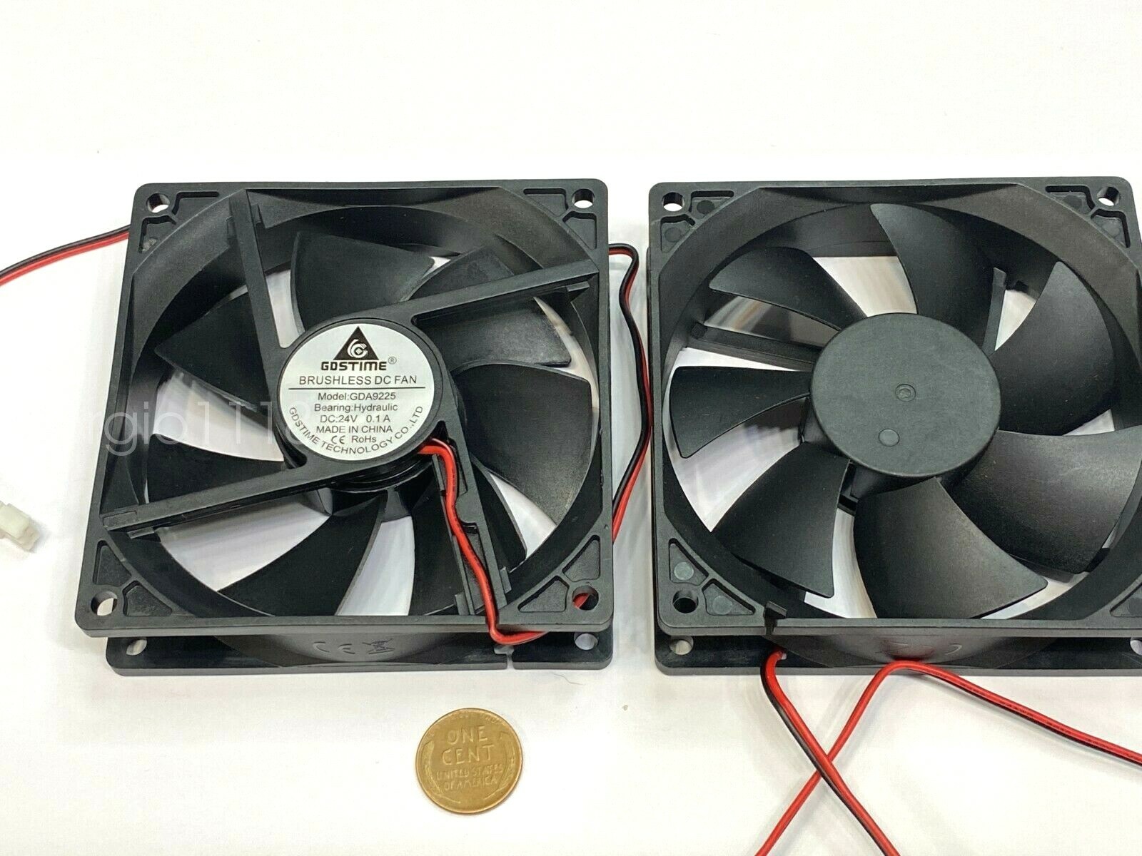 2 x Gdstime Fan Brushless Cooling Case dc 9225 24V 92mm x 25mm 2pin GDA9225