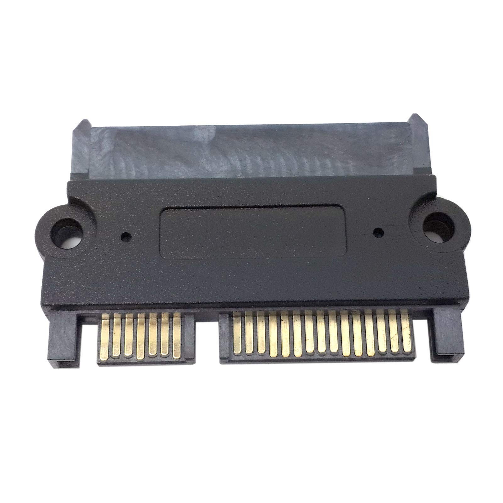 CY 3.5" 2.5inch SATA 22Pin 7+15 Male to 22P 2.5inch, Black