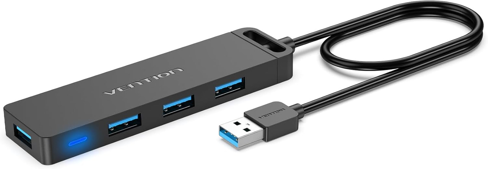 USB Hub  4-Port USB 3.0 Hub 1.5FT Ultra-Slim Data USB Splitter Charging