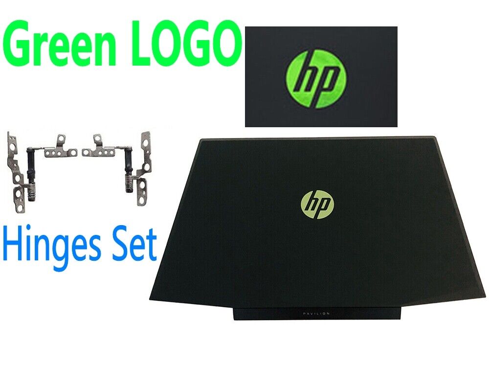 HP Pavilion Gaming Laptop 15-cx0040nr 15-cx0058wm LCD Back Cover Rear Lid+Hinges