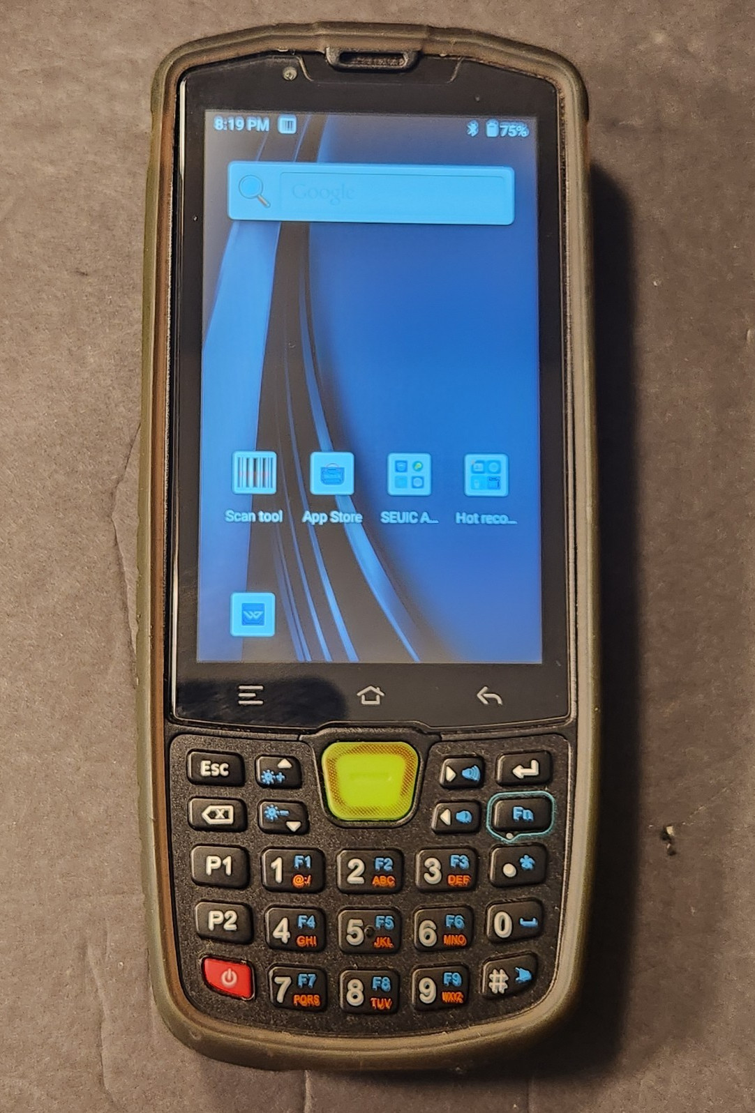 Seuic AUTOID Q9 Android 4G Barcode Scanner Mobile Computer 2D Keypad Case Tested