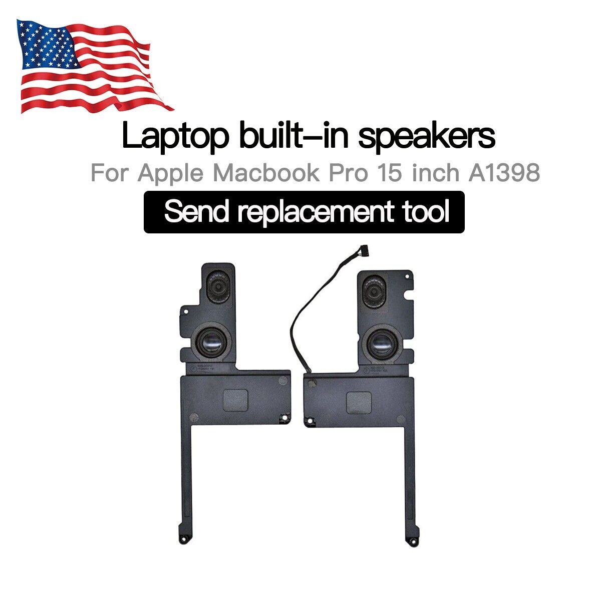 Left+Right Speakers 923-0660/609-0335-A MacBook Pro Retina A1398 2012-2015 A+