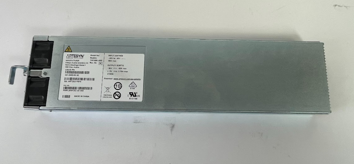 Cisco PWR-2KW-DC-V2 2100W DC Power Supply 341-0400-04 Artesyn 70011586-J000
