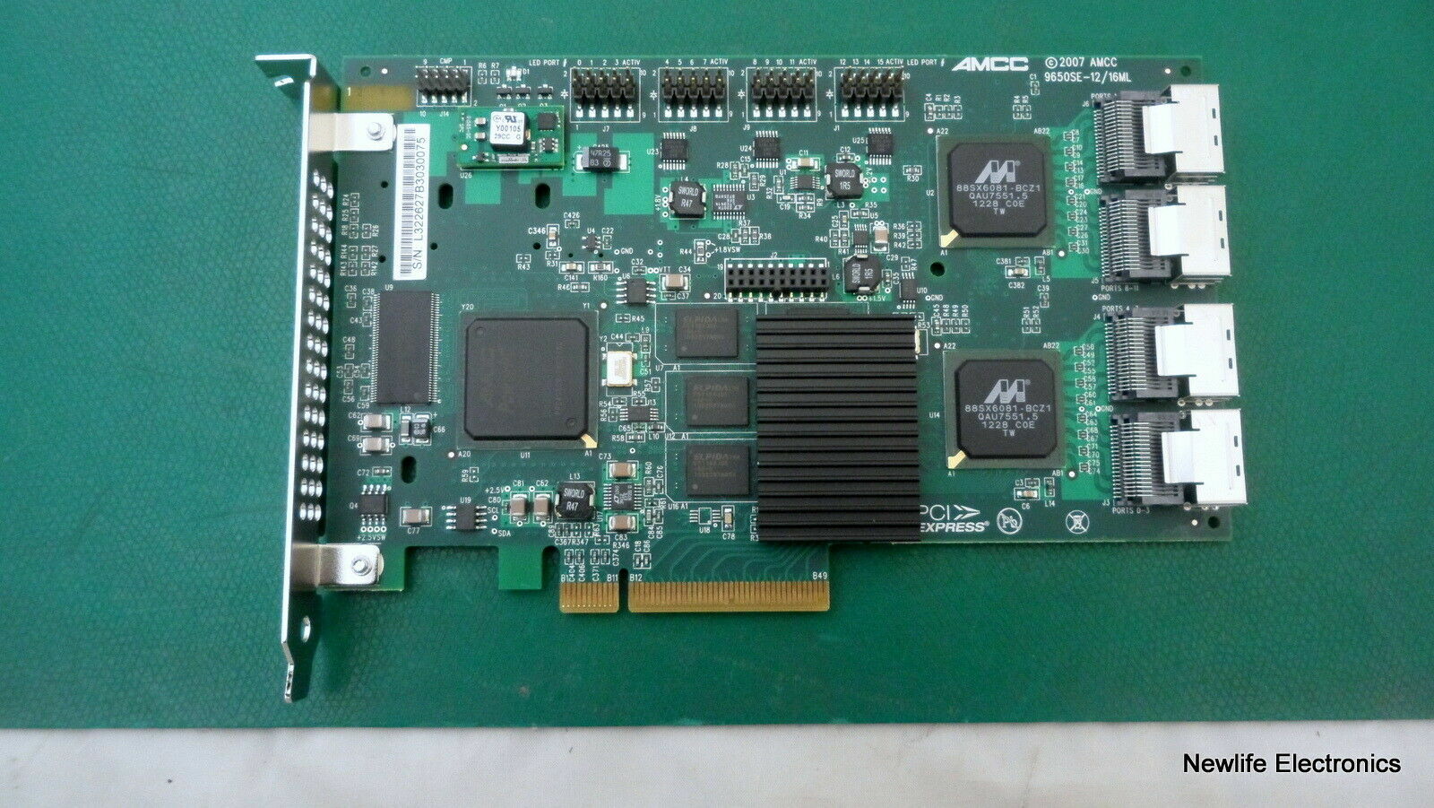 LSI 9650SE-16ML 3Ware SATA PCIe 16-Port RAID Controller *NEW*
