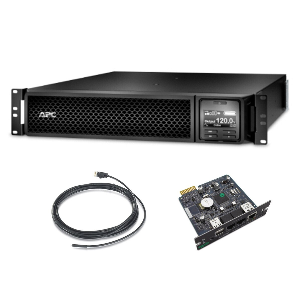 Bundle: APC SRT2200RMXLA-NC SmartUPS UPS with AP9631 Network Card