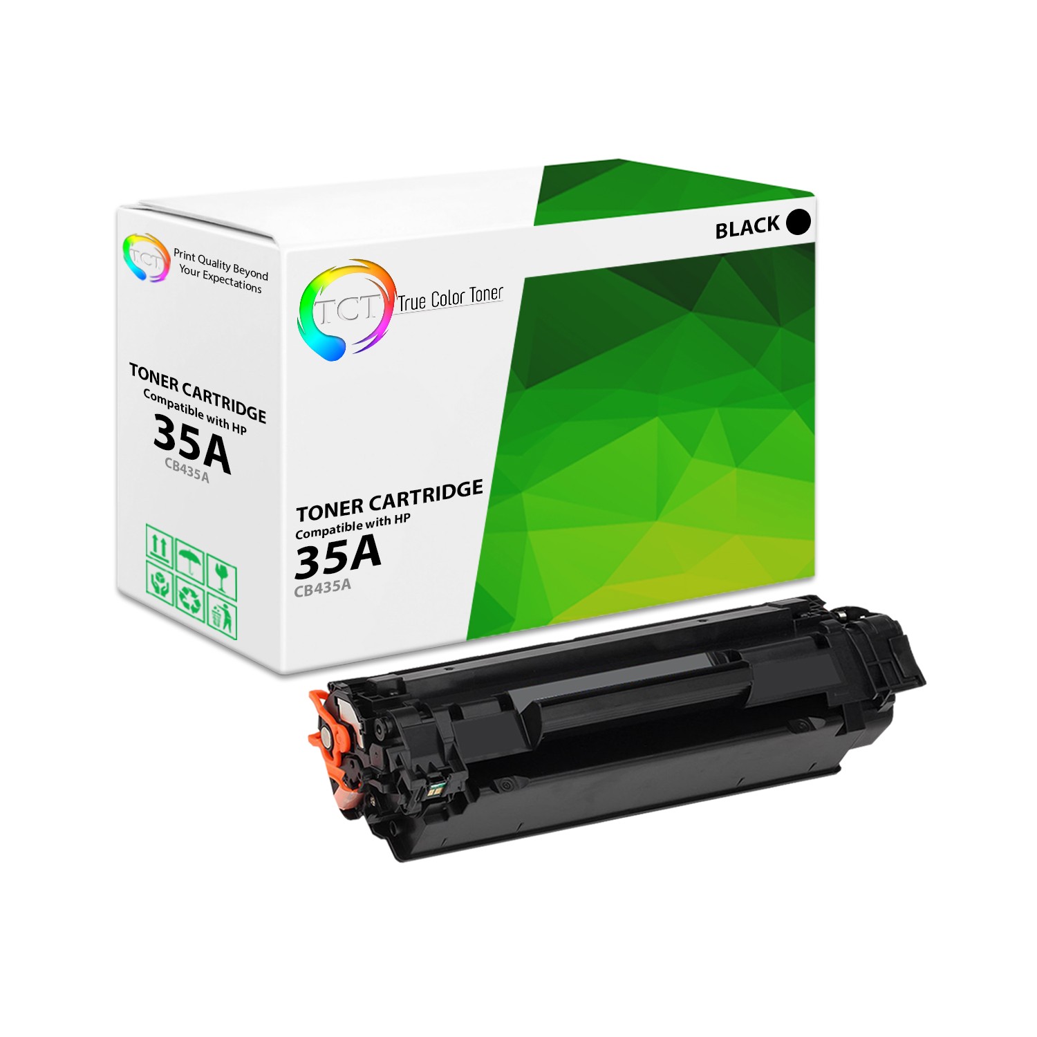 TCT Black CB435A 35A Laser Toner Cartridge For HP LaserJet P1005 P1006 printers