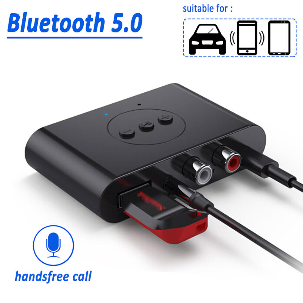 Bluetooth 5.2 Receiver NFC 3.5mm AUX RCA Wireless Audio Adapter for Home Stereo