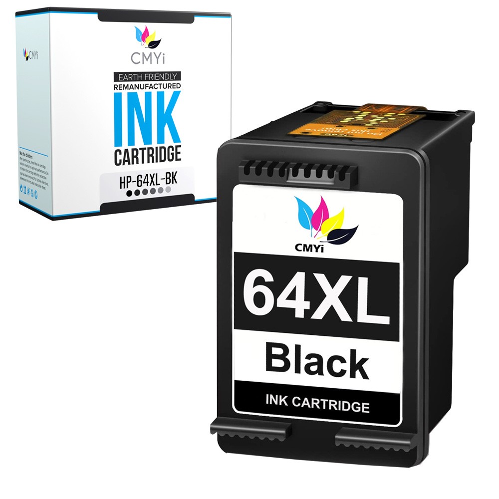 1-Pack CMYi Replacement 64XL Black Ink Cartridge for HP ENVY 6220 6230 6232 6255