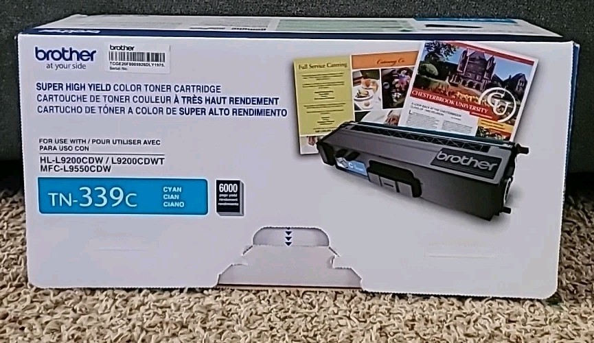 Genuine Brother TN-339C Cyan Super High Yield Toner Cartridge