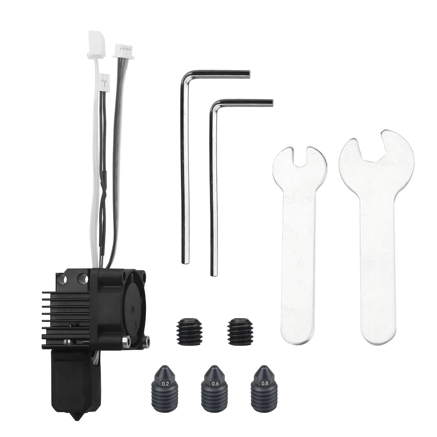 Bamboo Lab Hotend Complete Kit with Fan for Bambu Lab X1 Series X1 Carbon, X1, X