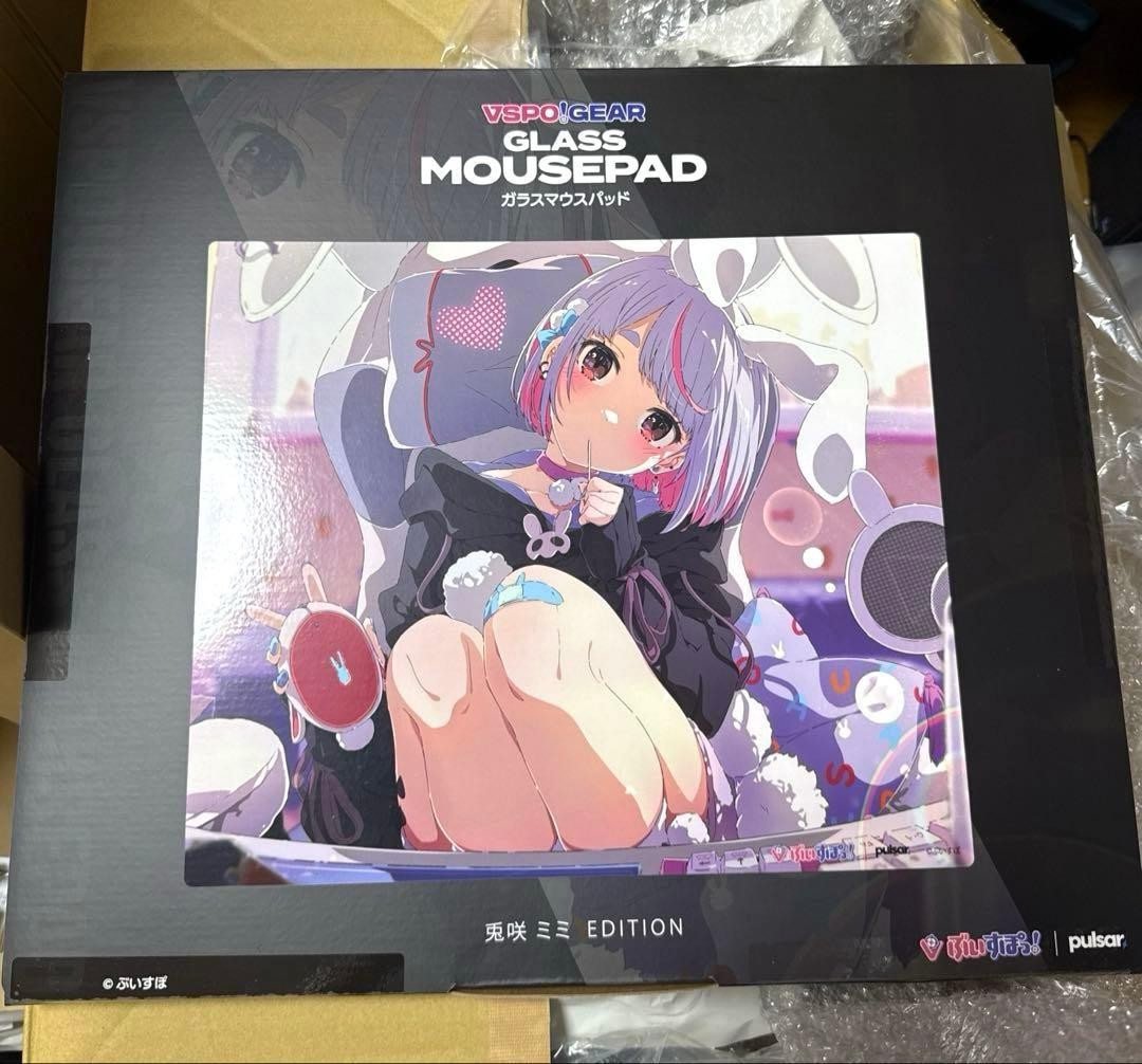 VSPO GEAR Glass Mouse Pad Usagi Mimi Edition 490x420mm New