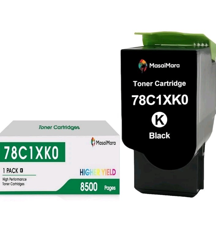 MasaiMara 78C1XK0 Black Compatible Toner Cartridges Replacement for Lexmark...
