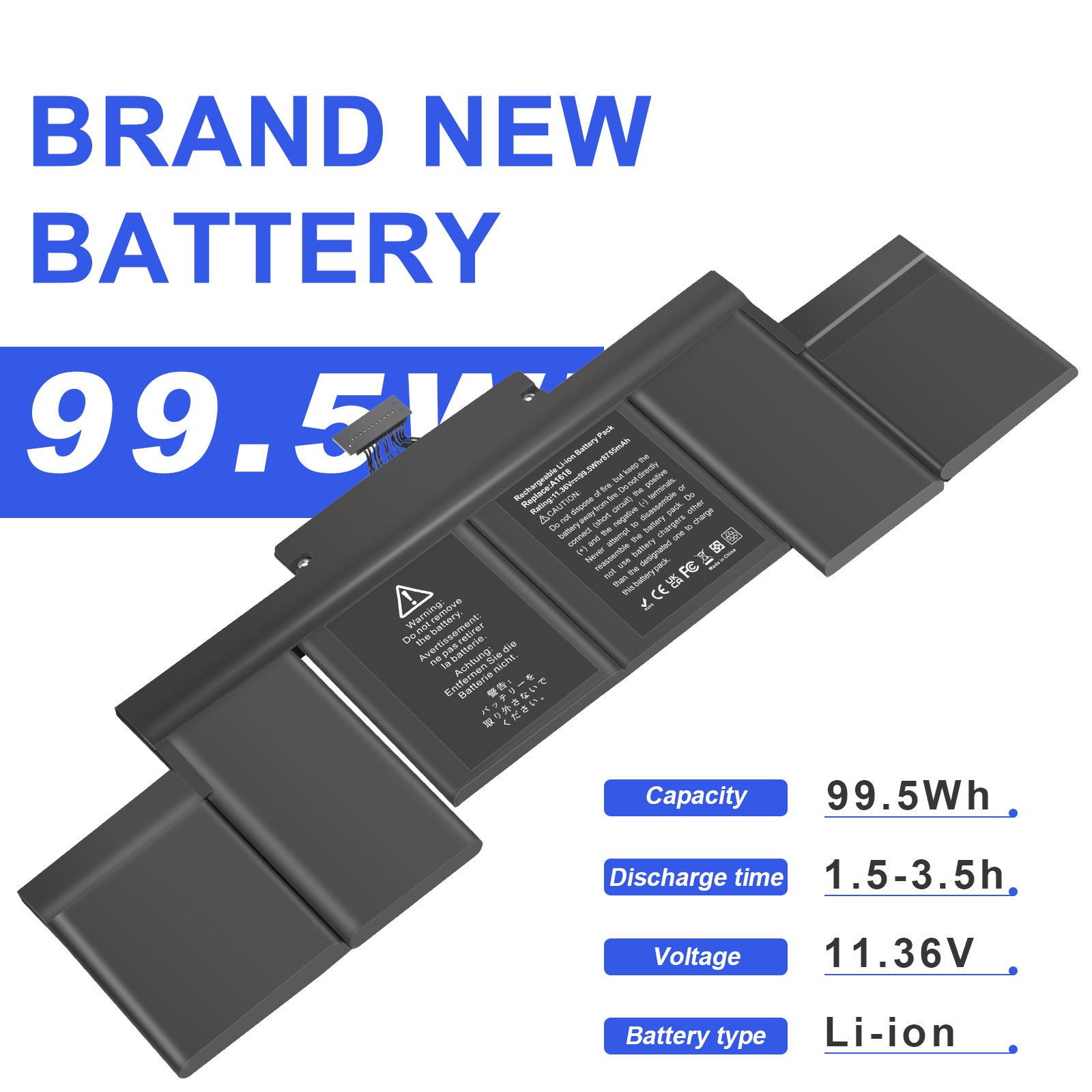 ✅LOT A1417/A1618 Battery For Macbook Pro 15'' A1398 2012 2013 2014 2015-2 TYPES