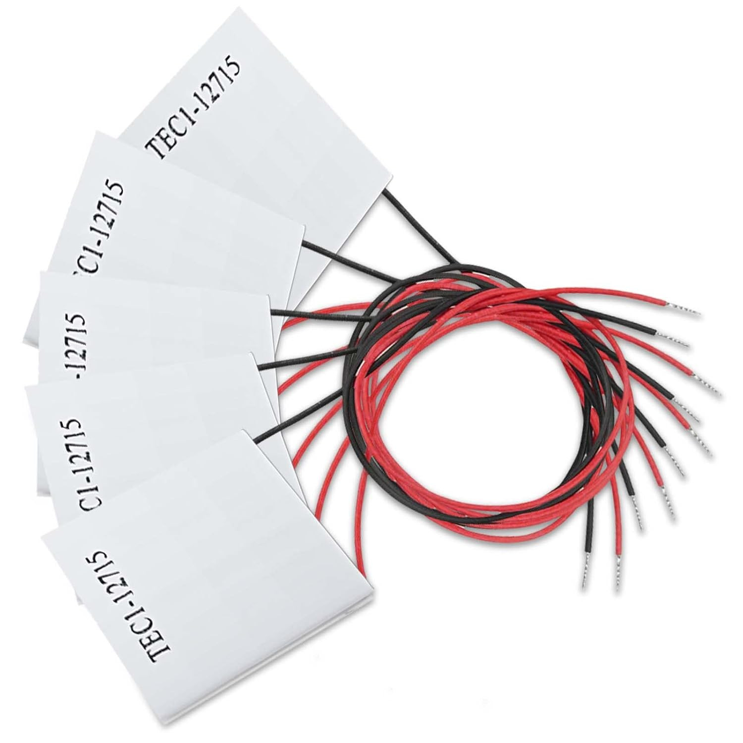 5PCS TEC1-12715 12V 15A 68-140℉40MMX40MM Heatsink Thermoelectric Cooler Cooling